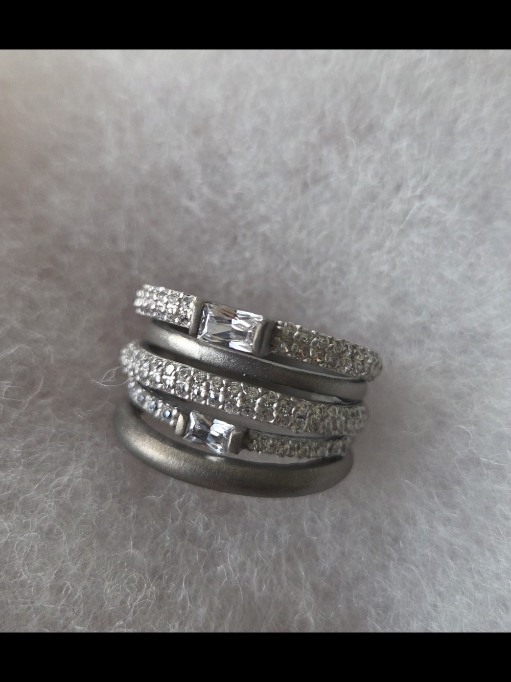 Freida Rothman Celestial Pave Caged Cocktail Ring - Picture 5 of 7